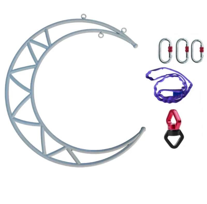 2024 New Design Moon Hoop Kit Lyra Hoop Aerial Ring Aerial Equipment