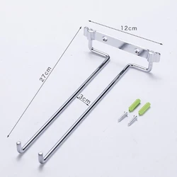 Настенная кухонная столовая посуда хромированный держатель для Винных Бокалов стойка для Винных Бокалов