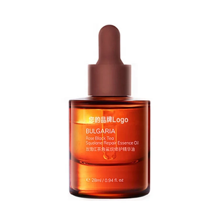 Hyaluronic Acid Liquid Anti Wrinkle Black Tea Yeast Extract Serum 28 Ml Moisturizer Hydrating Flower Rose Essence