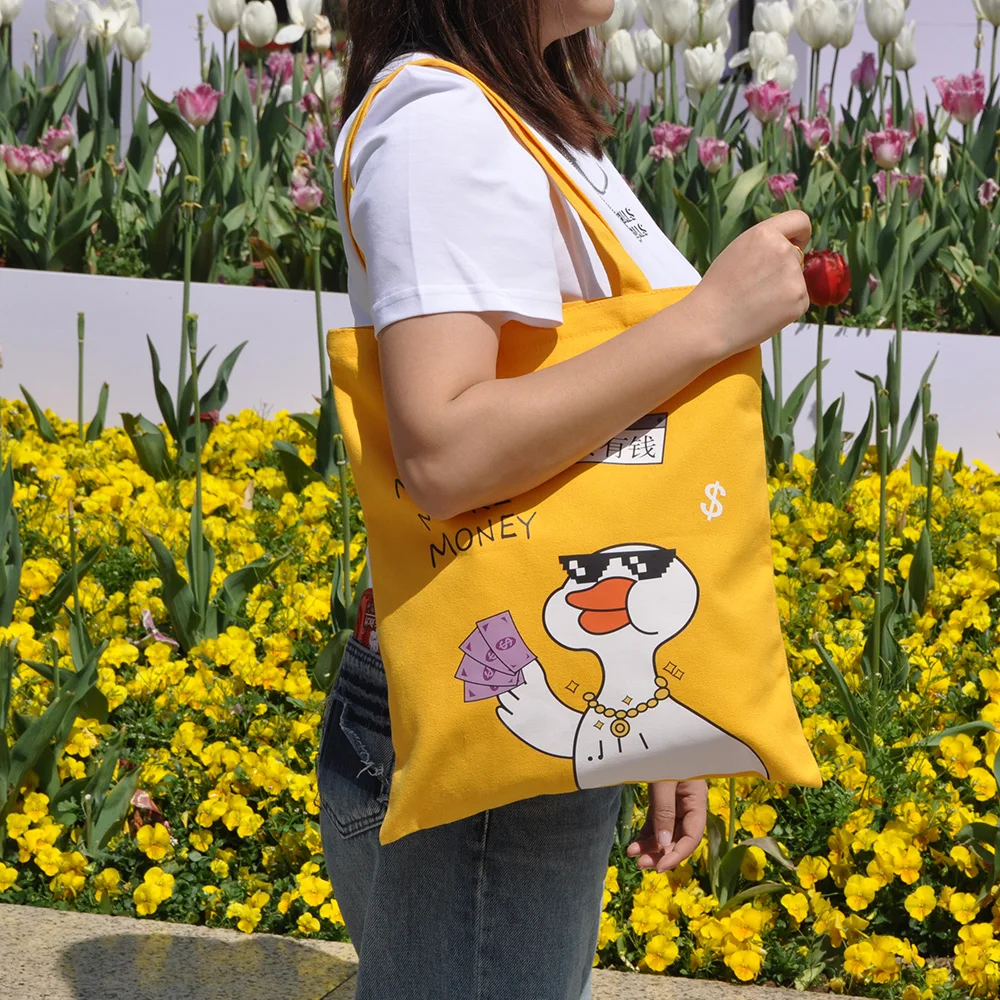 Wholesale High Quality Blank Design Non Woven Tote Canvas Bag With Zipper Sublimation Custom Logo Cotton Shopping Bags