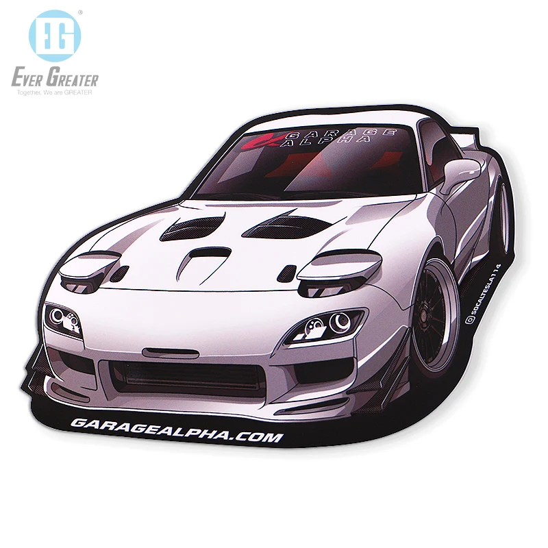 Custom Anime Car Stickers Prcise Color Cute Cartoon Stickers Waterproof Car Vinyl Stickers