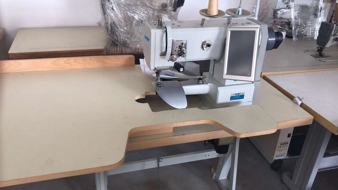 ZY337D  Computer Controlled Lock Stitch Sleeve Flap Setting Machine for suit coat
