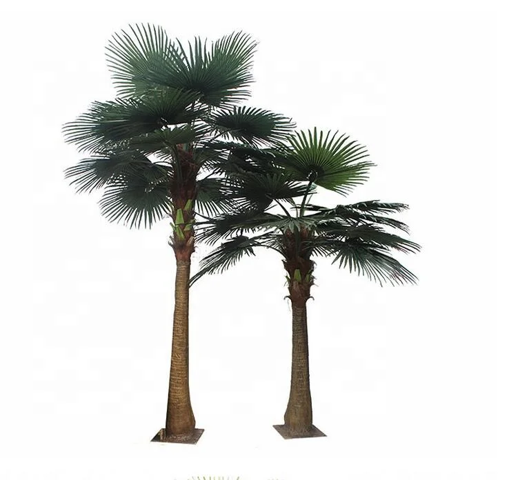 anti-UV Eco-friendly manufacturer indoor outdoor tropical big fan artificial washington palm tree