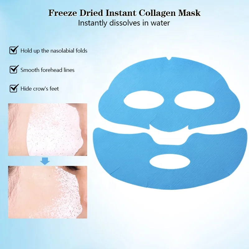 Water-Soluble Hydrolyzed Collagen Mask Two Parts Anti-Wrinkle Mask Prevent Aging Skin Water Soluble Collagen Membrane Spray