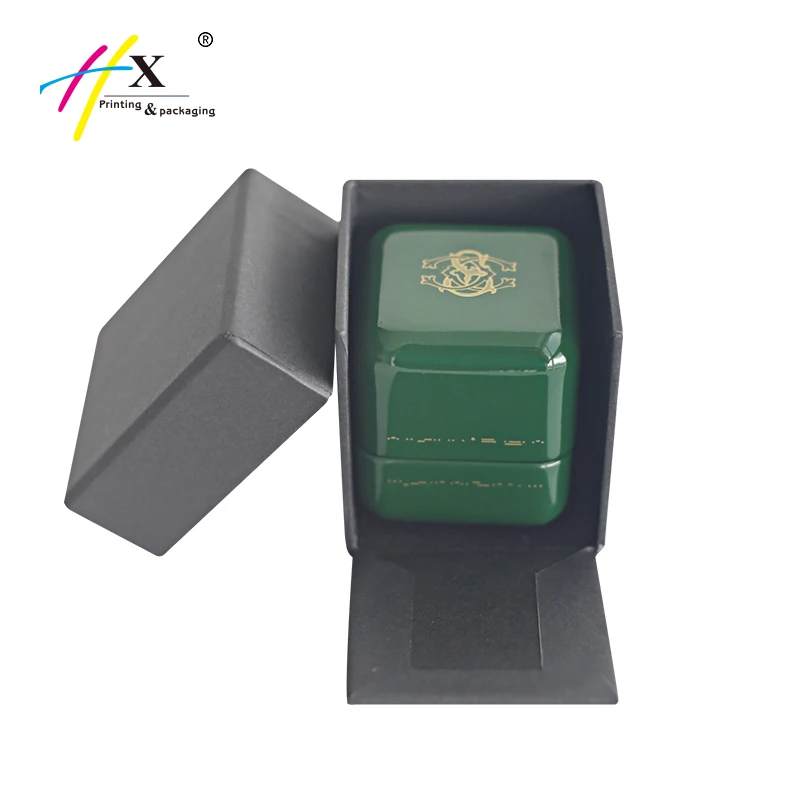 Custom Velvet Leather Logo Printed Black Cardboard Round Clear Personalized Seashell Wood Vintage Cheap Jewellery Gift Ring Box