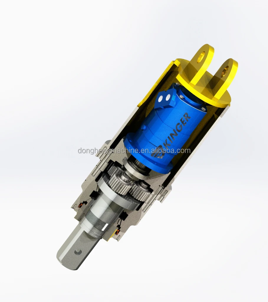 Tree planting machine KINGER hydraulic auger drive with reduction gearbox for ground hole drilling