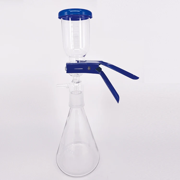 500ml  Filter Vacuum Suction Filter Sand Core Solvent Filtration Device With Filter Cup