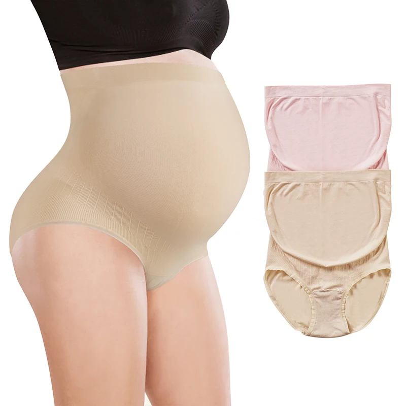 Женское Бесшовное высокоэластичное Нижнее Белье для беременных с высокой талией