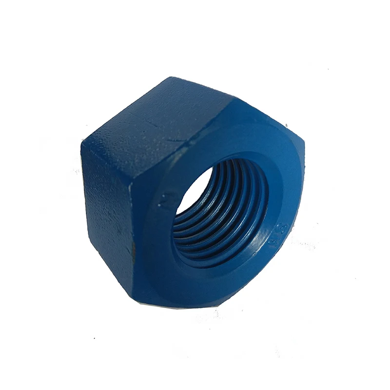 M6 ASTM A194 Grade 4  Heavy Hex Nut carbon Steel hex nut with PTFE coating