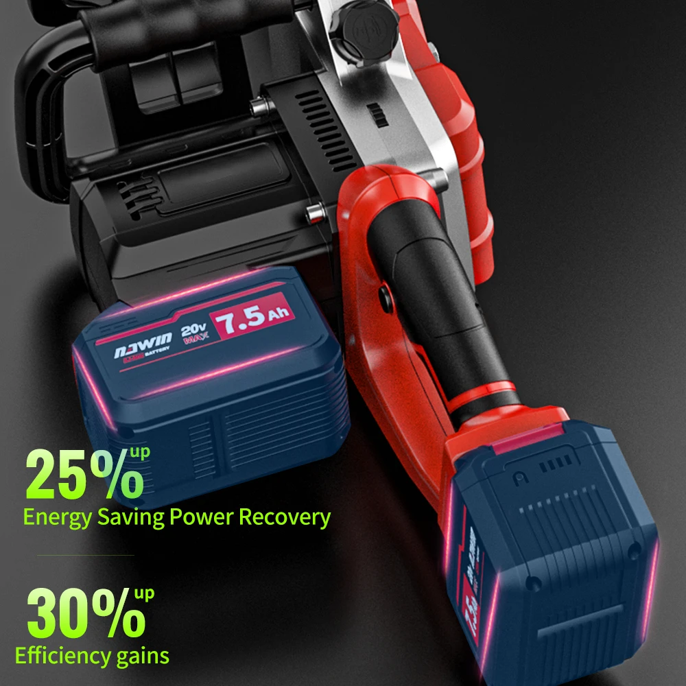 New Rechargeable Electric Saw Lithium High Power Household Electric Chain Saw Woodworker Outdoor Wireless Electric Logging Saw