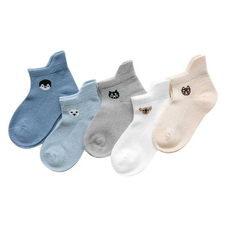 Wholesale  High Quality 5 Pairs Animal Baby Socks China Yiwu Cheap Kids Baby Socks