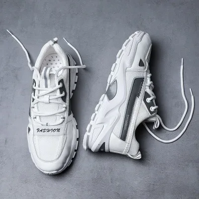 Women Chunky Sneakers 2021 Fashion Platform Sneakers Ladies Brand Wedges Casual Shoes For Woman Leather Sports Dad Shoes 6cm