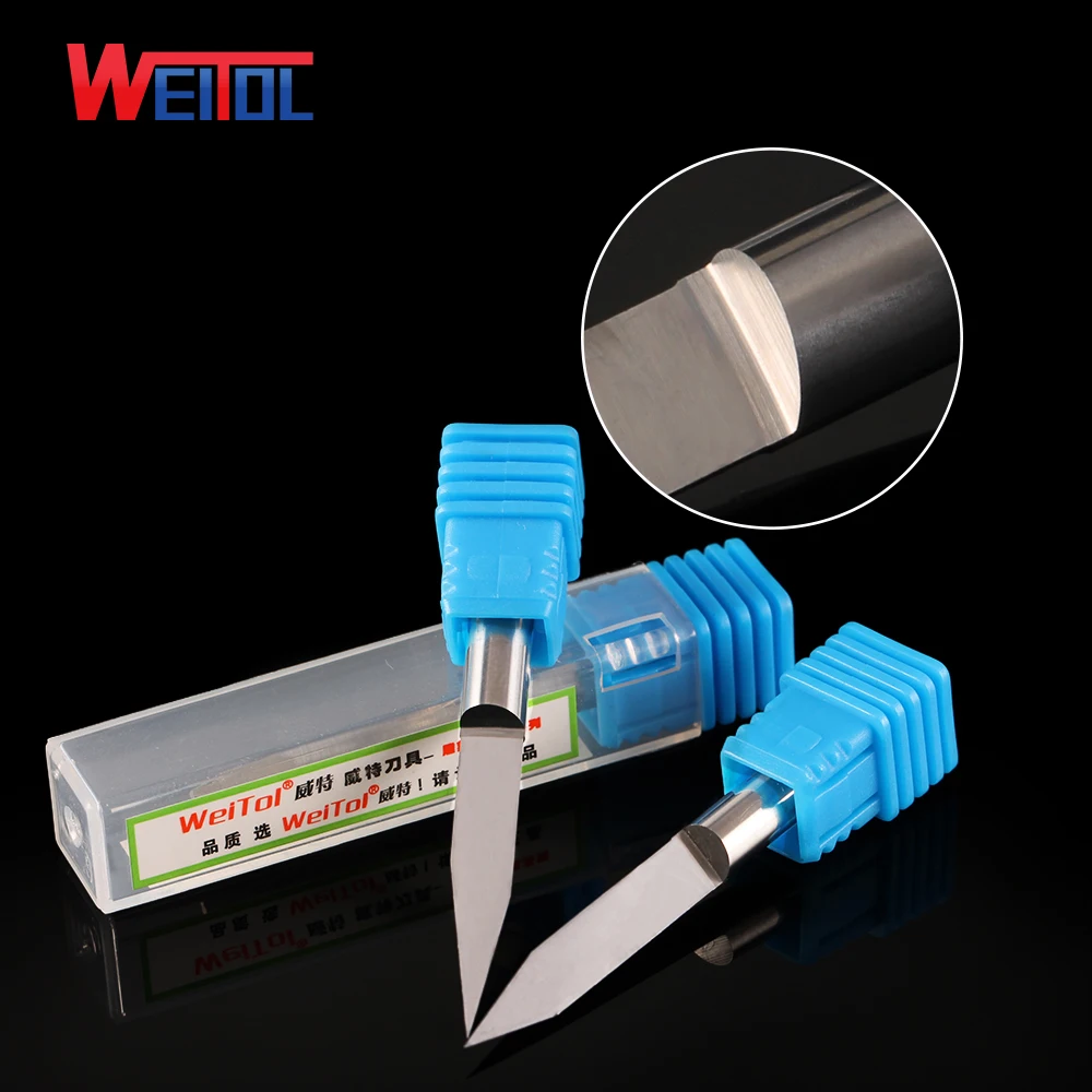 WeiTol carbide N 6mm flat bottom engraving bits engraving tool cnc wood carving tool
