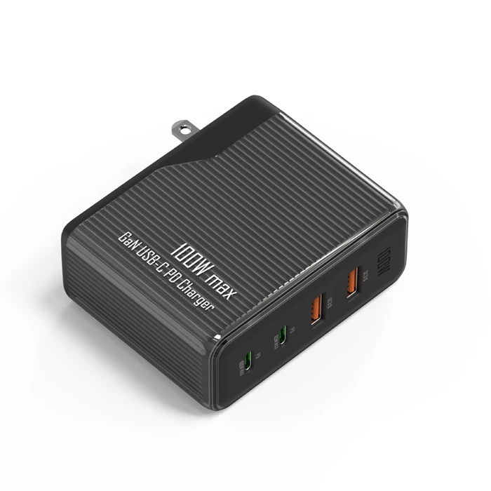 2023 New Arrival 100W PPS PD 3.0 4 port GaN wall charger Laptop USB C charger for Galaxy S22/S21 series phone 14/13/12