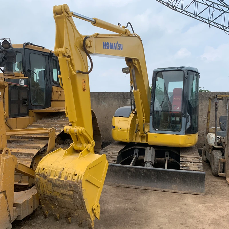 Second hand Cheap price mini used Komatsu 5.5ton  excavator for farm garden works