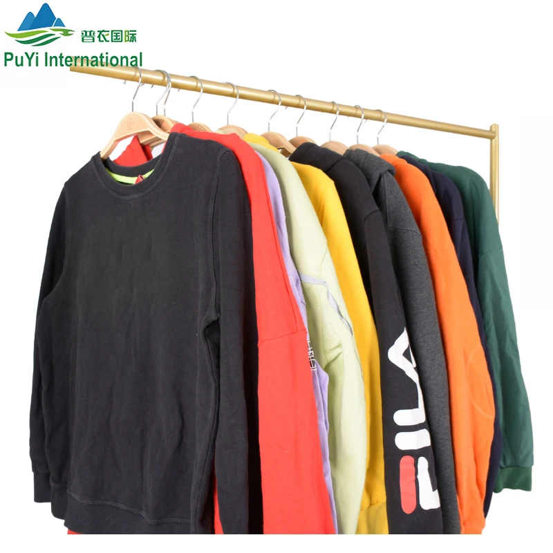 branded used thick hoody sportswear korean bales mixed used clothing 45kg clothes used man clothing