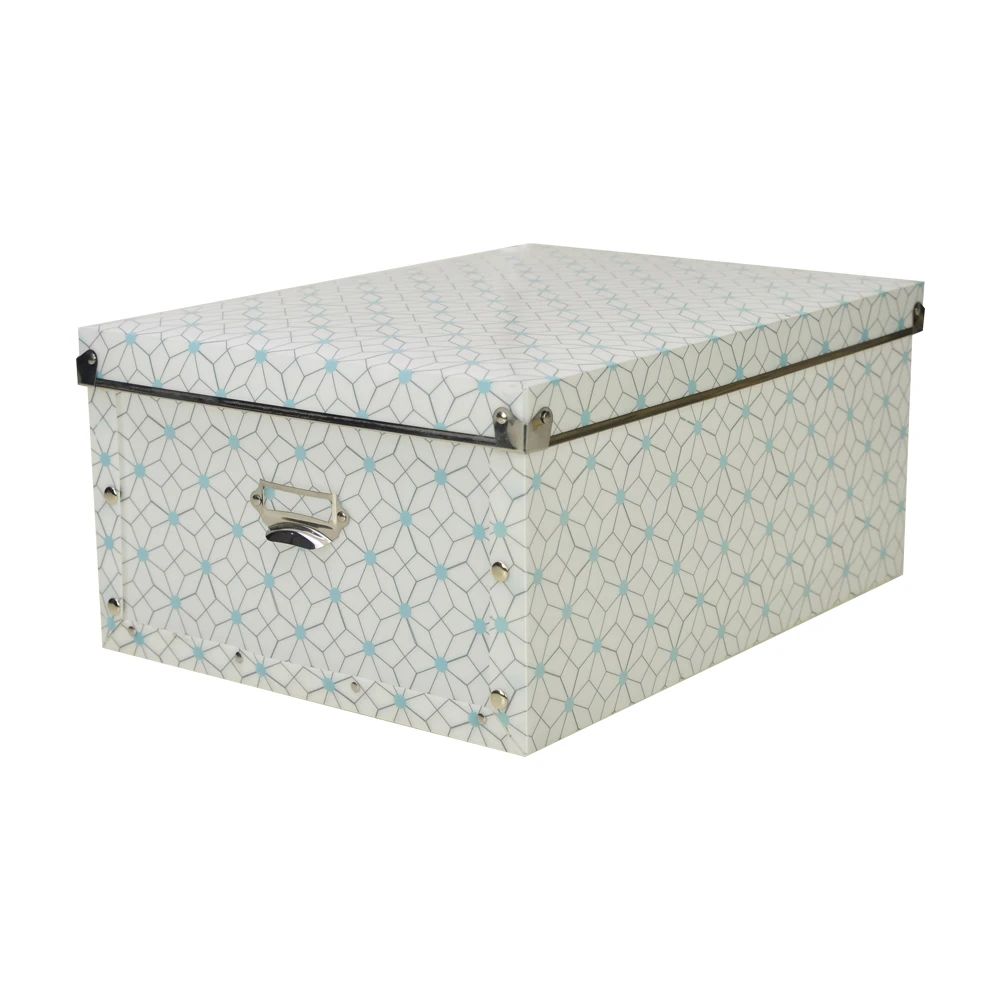 Plastic Box with Metal Handle PP Storage Boxes with Lid Folding Strong Living Room Storage Boxes
