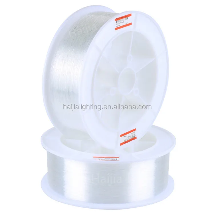 Zhongshan Factory Good light conduction transparency smooth plastic optical fiber roll for lighting