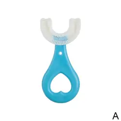 U Shape Silicone Toothbrush Teeth Cleaning Tool Silicone Baby Toothbrush baby Manual Toothbrush