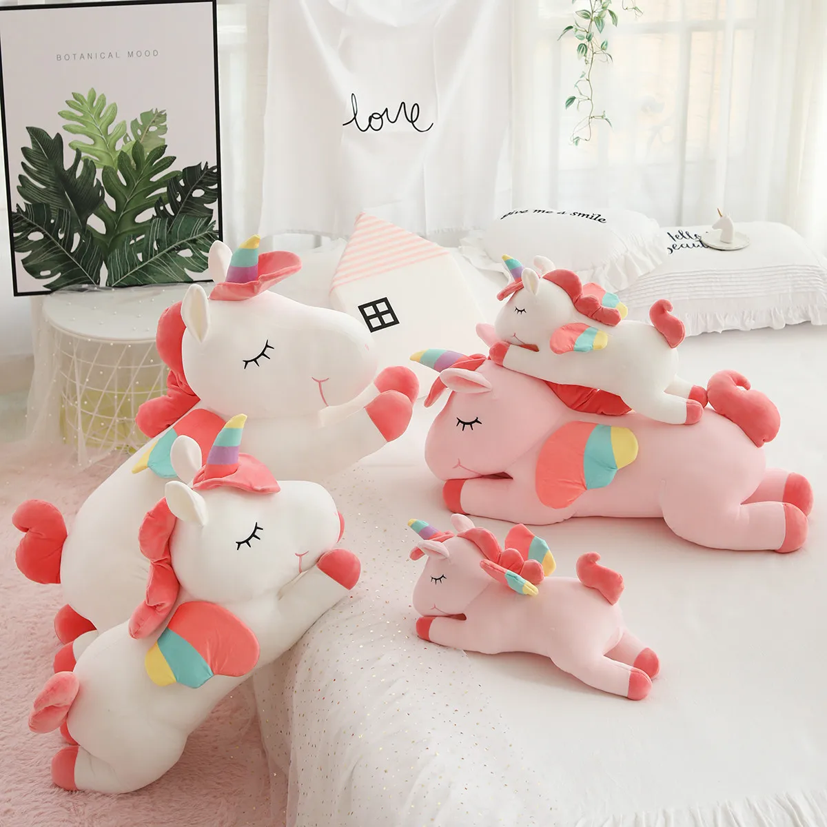 Household Wholesale Custom unicorn plush pillow Stuffed animal unicorn plush toys