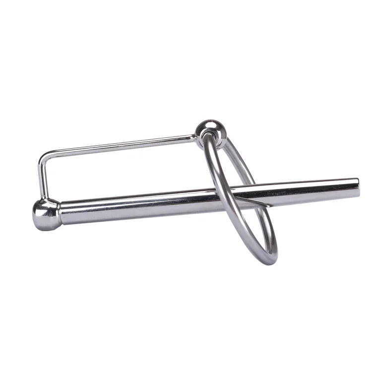 
Aimitoy Stainless Steel Hollow Penis Plug With Metal Ring Insertion Urethral Catheter To Unblock The Urethra 