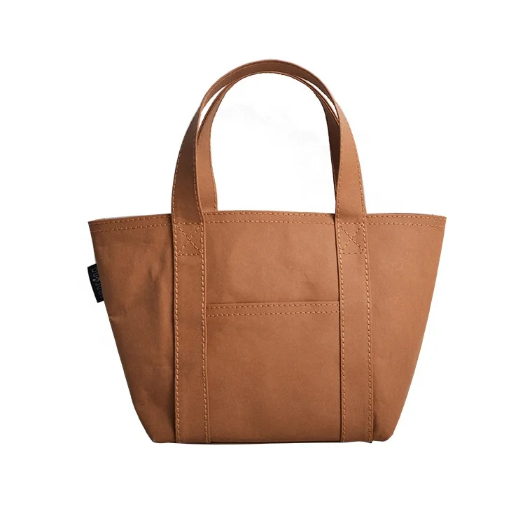 Заводская индивидуальная моющаяся Сумка-тоут из крафт-бумаги