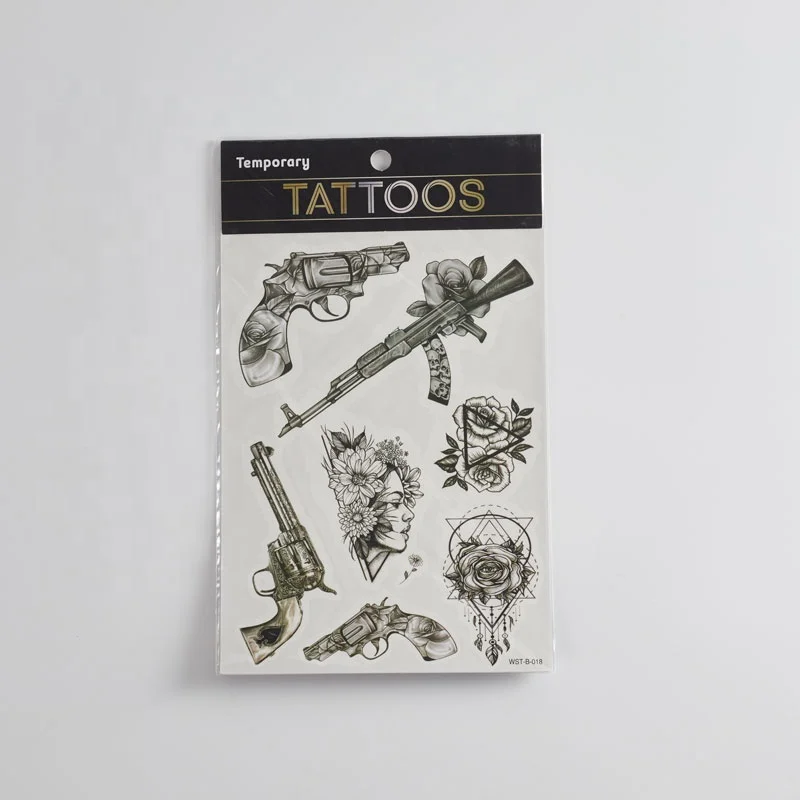 Newest Fashionable Full Color Printed Tattoo Stickers Temporary Tattoo Design