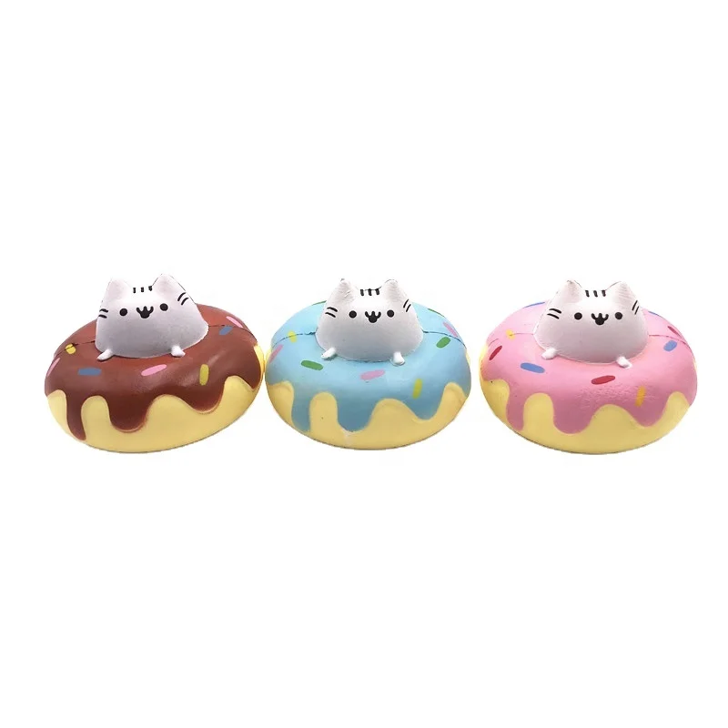 Squishy Round cake animal  cake  toy Custom logo anti stress toy stress ball