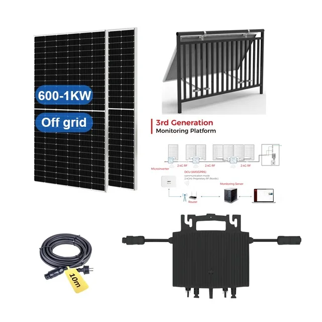 Hot Sale 800W Balcony Solar system 900W Flexible Solar Balcony 1200W Panel Solar Balcony System  for home solar system