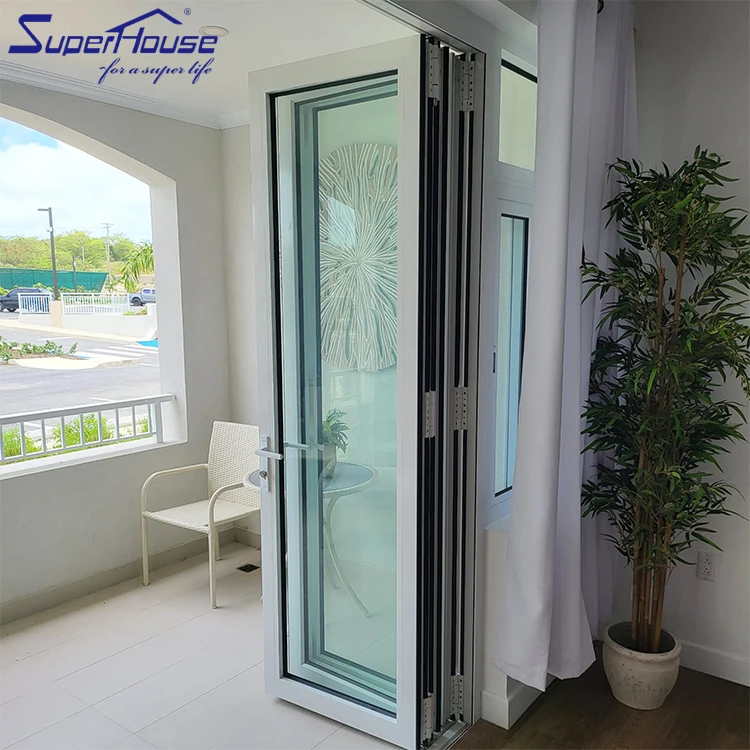 Superhouse Commercial Impact NOA Aluminium Bi folding slider accordion door exterior