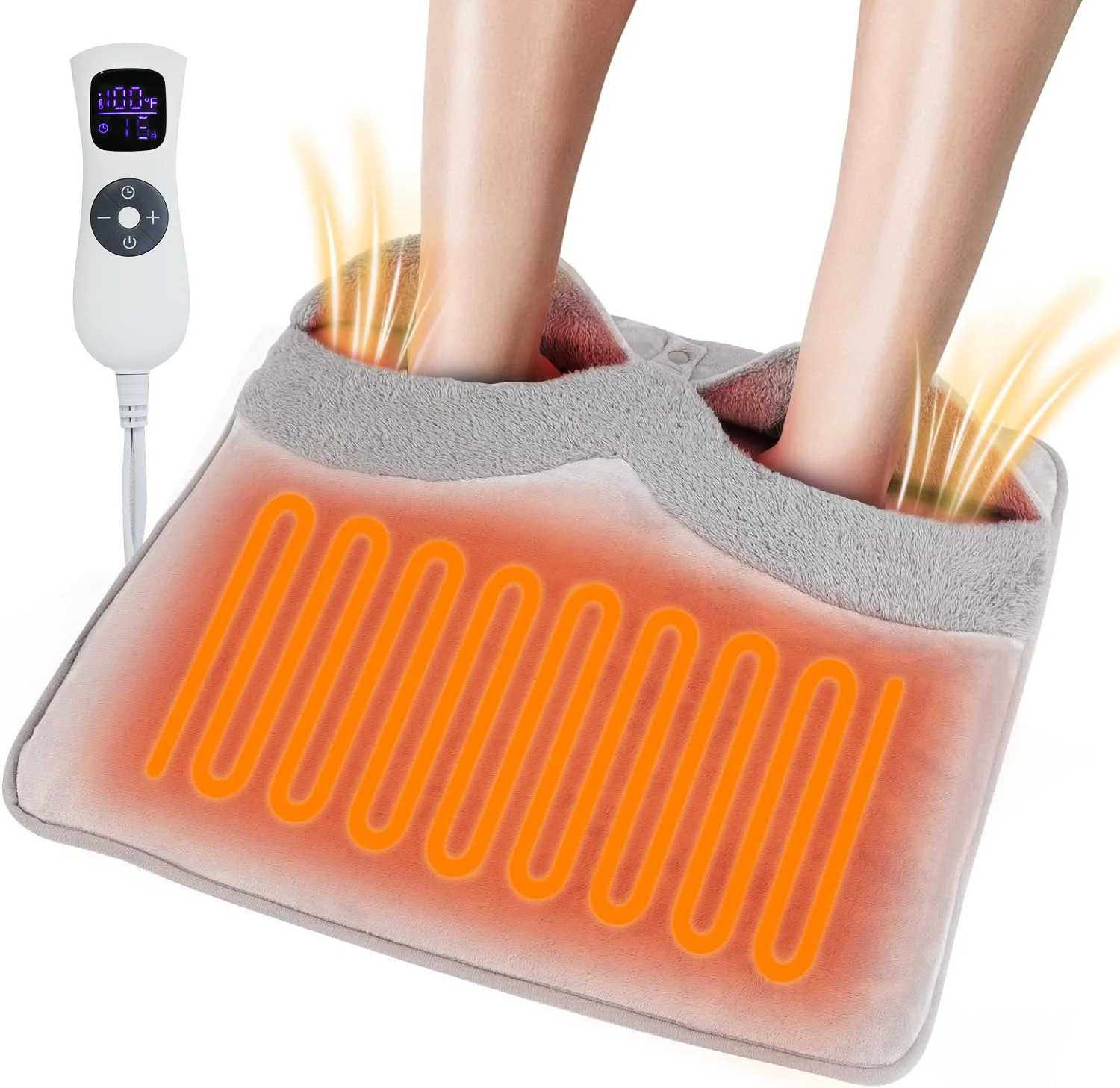 2024 battery powered reusable electric 12v rechargeable patch hot feet warmer heated foot warmer insoles mat pad for elderly