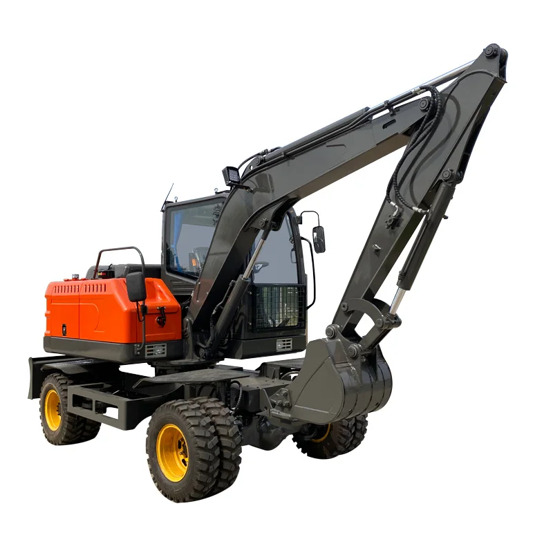 Factory Price Construction Equipment Wheel Excavators EPA CE Medium 6 T Mover Excavator Hydraulic Transmission Wheel Excavators