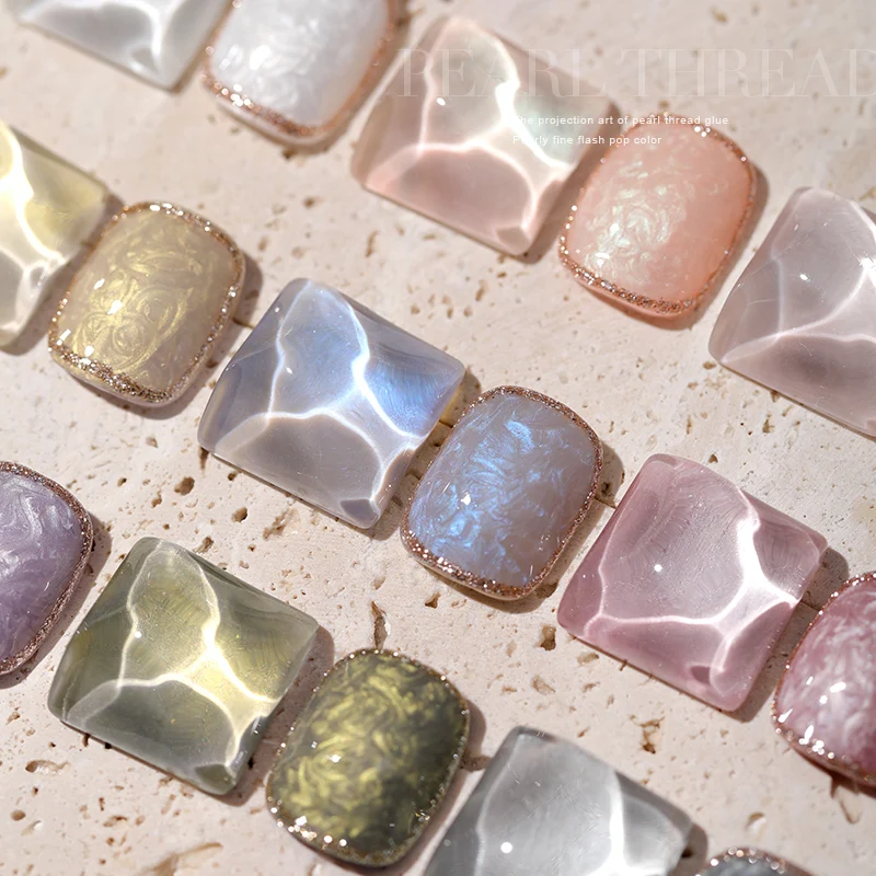 Pearl fritillaria threaded nail gel polish popular design UV Gel Nail Polish