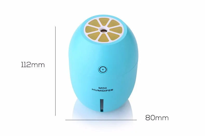 Creative Lemon Humidifier Mini USB Desktop Diffuser Air Humidifier Led Light Mist Maker For Home Office Car Gifts 4 Colors