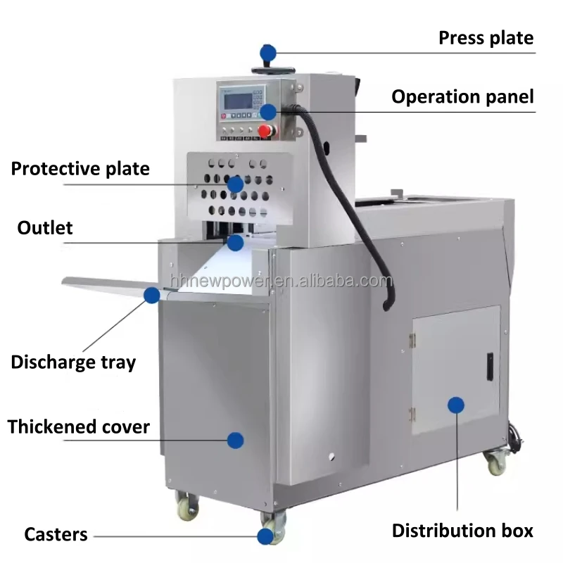 Frozen Beef Lamb Roll Slices Chilled Mutton Slices Chopping Mechanism Freezing Meat Roll Pieces Cutter meat slicer