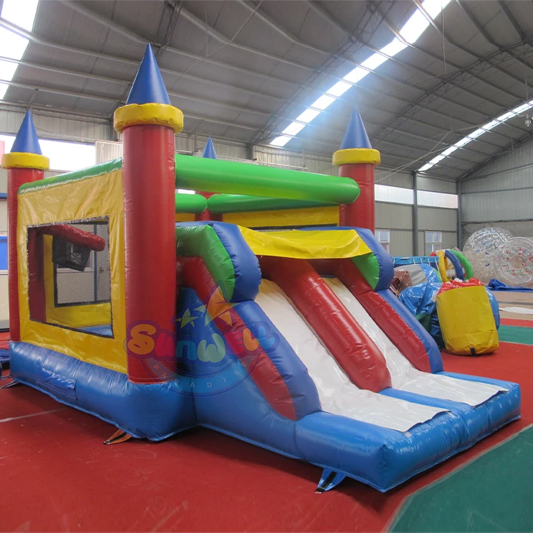 Hot Sale Small Inflatable Bouncer Castle Game For Kids Inflatable House Party Jump Bouncing And Slide Combo Outdoor