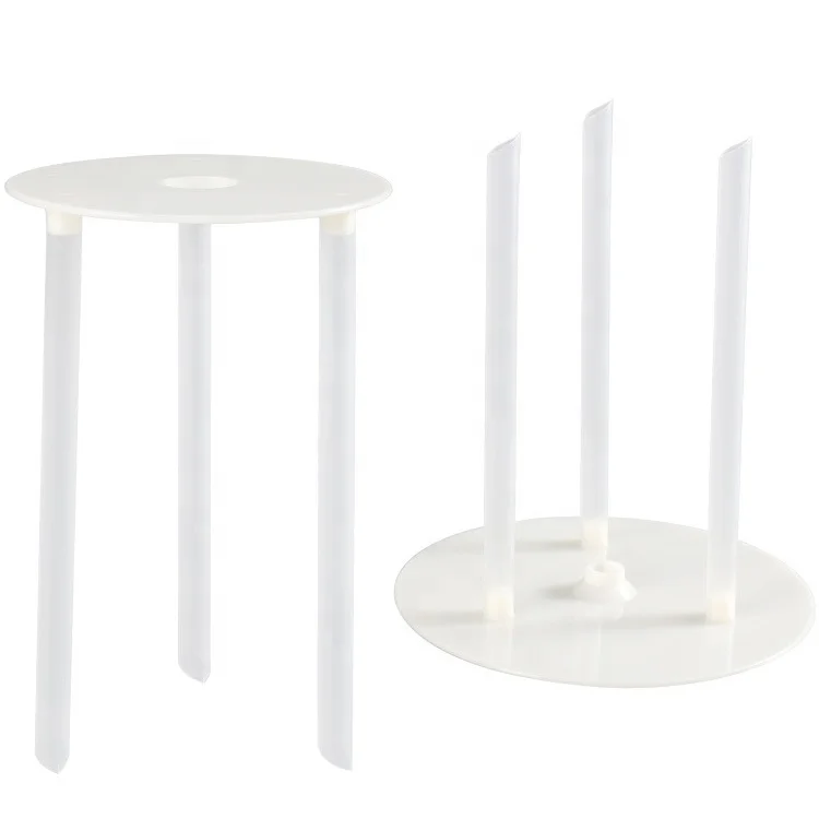 factory hot selling 6-12 inch multi layer cake stands non stick round cake spacer leaf and flower cake stand for Wedding Party