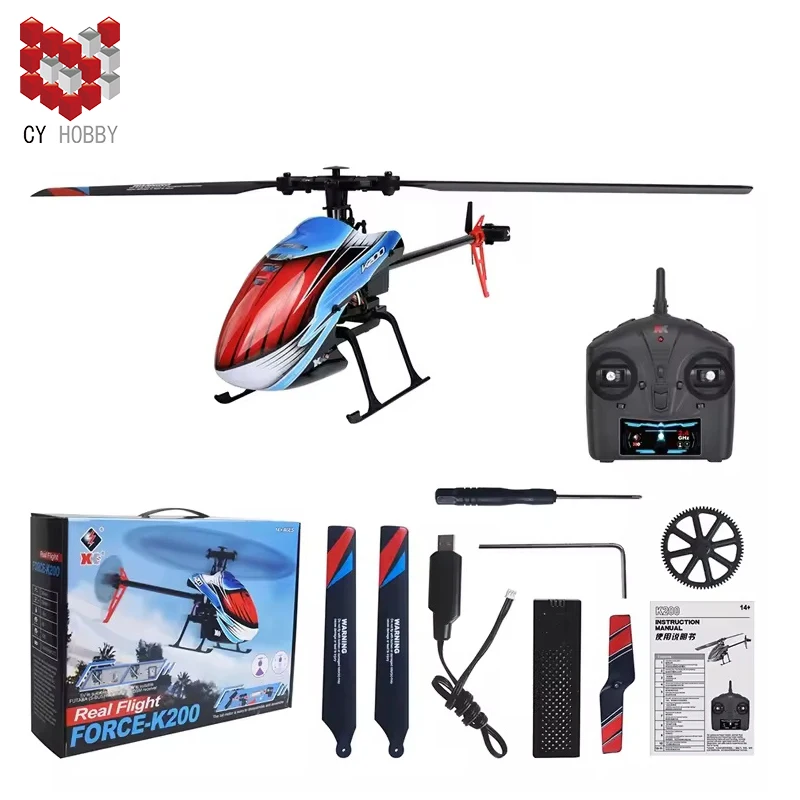 Wltoys K200 2.4G Four-Way Single-Paddle Aileronless Remote Control Helicopter Toy For Children
