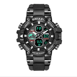 smael 8027 electronic watch great waterproof gift for young people multifunctional and casual watch