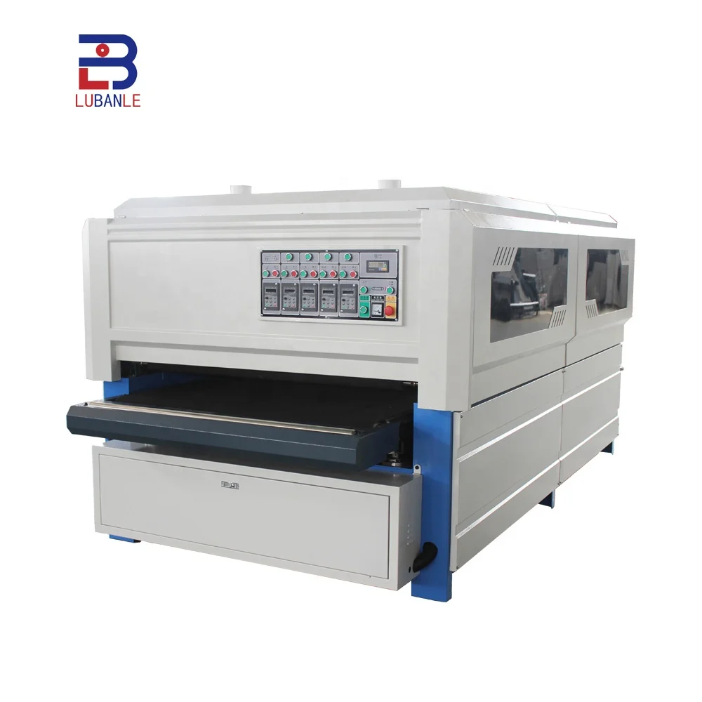 Automatic wood door heavy brush sander cabinet door primer polishing machine solid wood plywood brush sanding machine