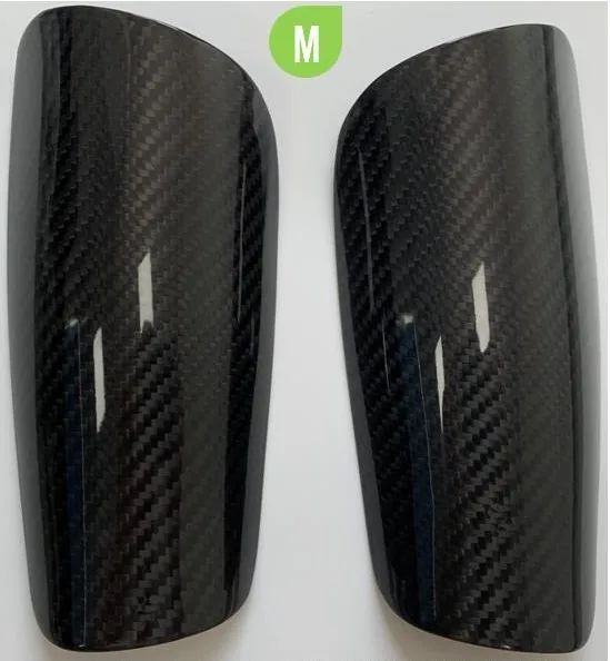 professional custom logo private label unisex sports protection anti-slip safty 3k carbon fiber soccer football shin guard pads