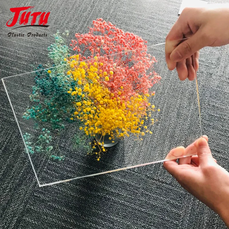 JUTU 2mm 3mm 5mm 6mm 8mm Clear Acrylic Sheets Cut to Size PMMA Transparent Acrylic Sheets