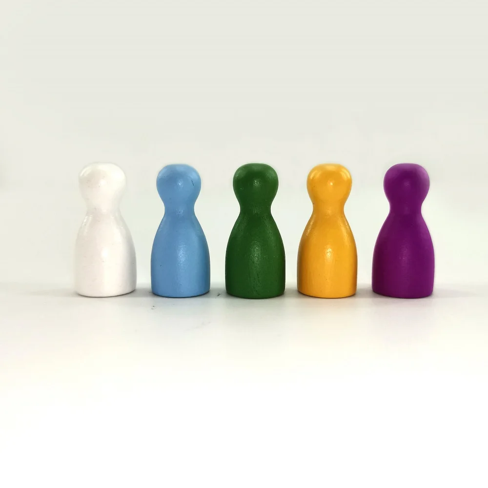 Custom Design Wooden Board Game Pawns And Pieces