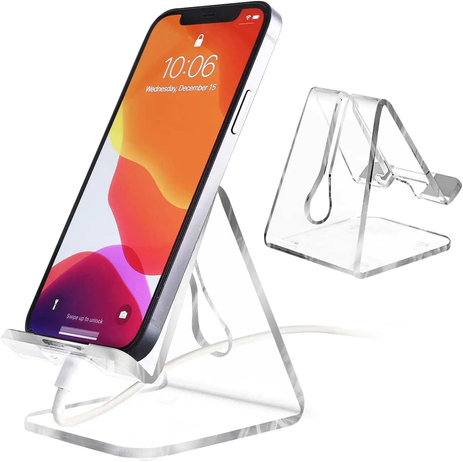 best sell cheap transparent mobile phone stand acrylic cell Phone dock acrylic smartphone stand