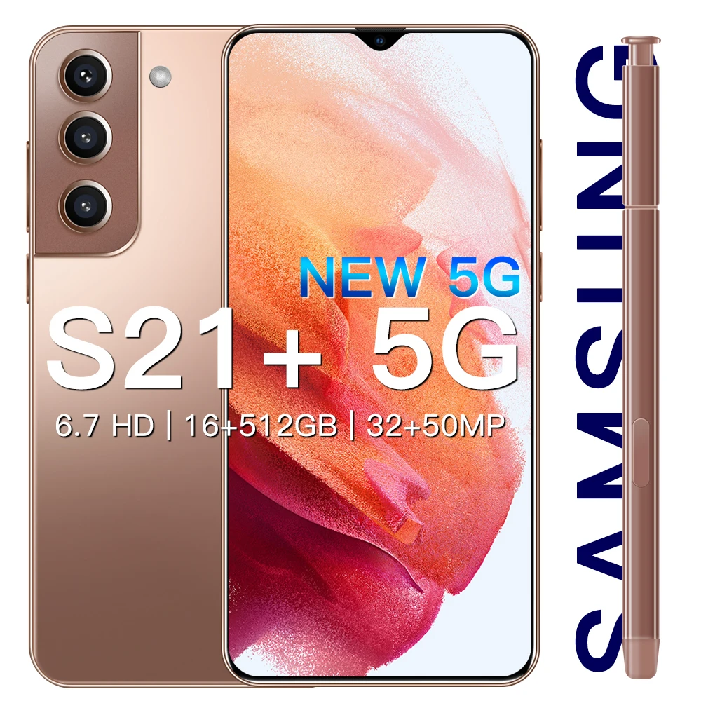  S21 + 5G смартфон оригинальные разблокированные мобильные телефоны 16 ГБ 512 сотовые
