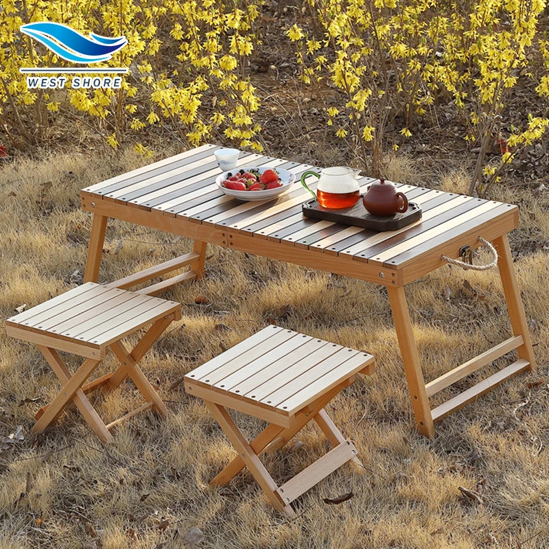Portable Outdoor Furniture Set Camping Table Foldable Bbq Picnic Outdoor Folding Table And Chairs