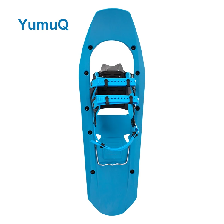 YumuQ China Best Plastic Double Ratchet Binding Snowshoes With Heel Lift Solid Crampons Aluminum Snow Shoes
