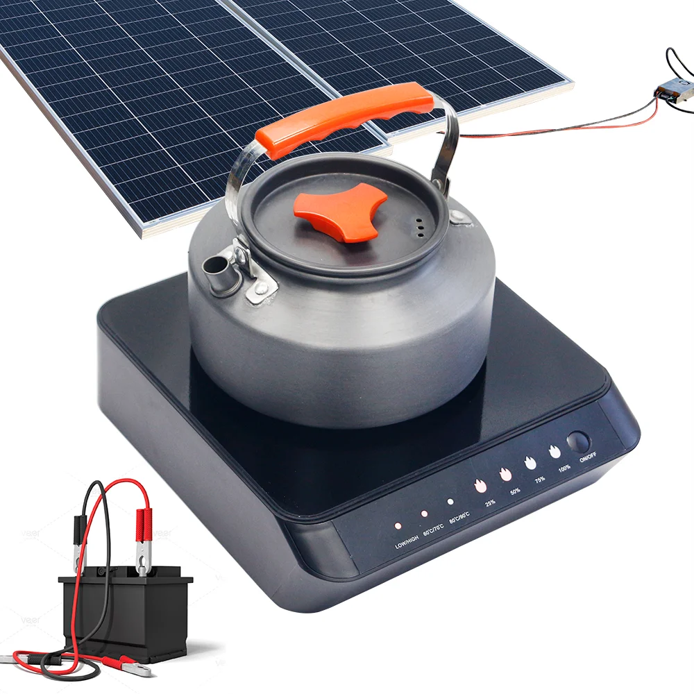 New Solar 12v Stove Battery Powered Replace Camp Picnic Butane Gas Kerosene Outdoor Camping Stoves Portable