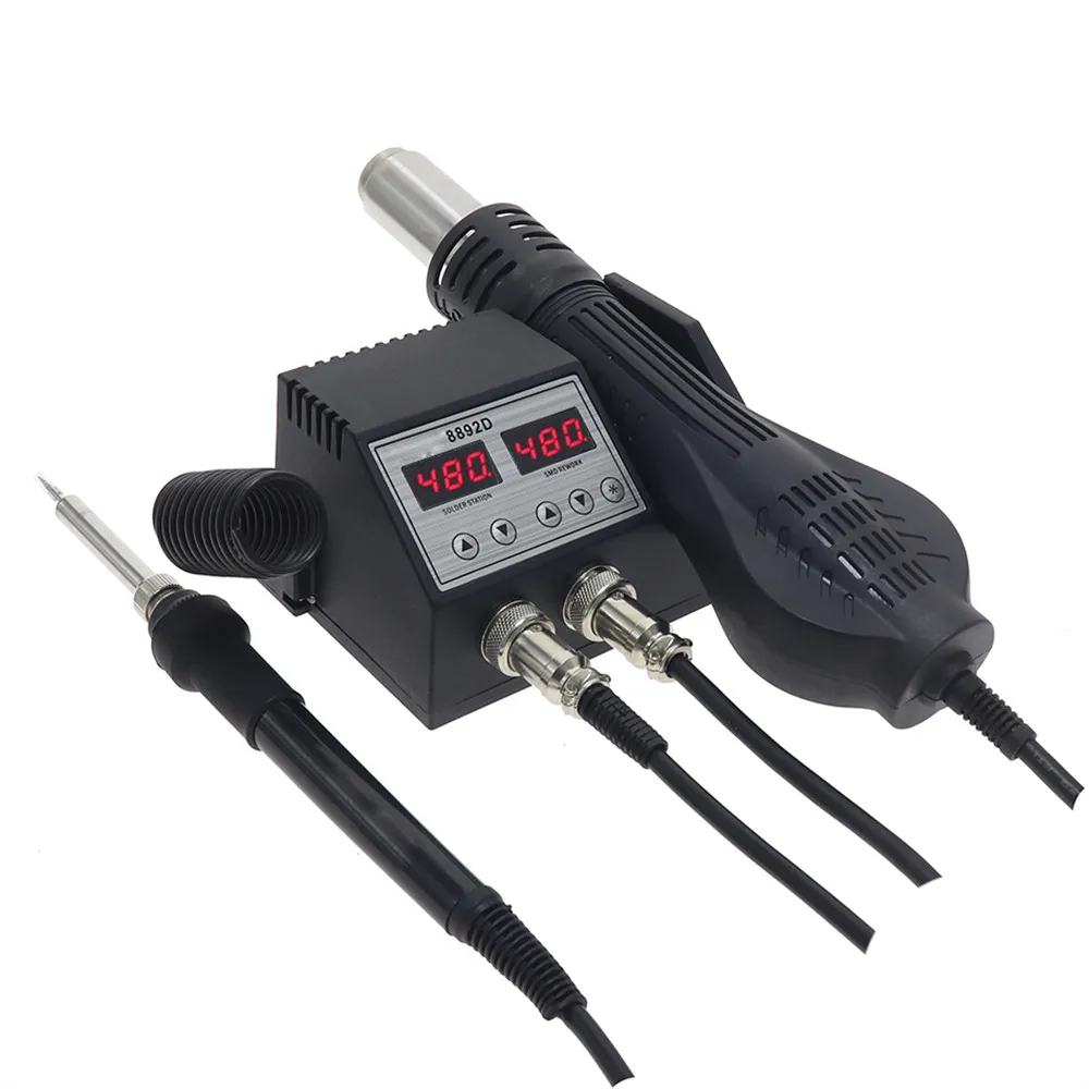 Green 8892D Soldering Iron Portable Hot Air Telephone Repair Soldering Stations