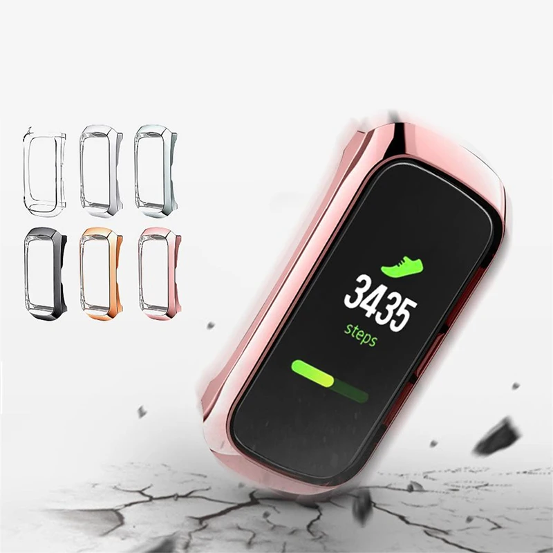 BOORUI TPU watch case galaxy screen protector plating colors watch films for samsung galaxy fit SM-R370 screen protector